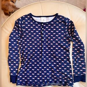 Vineyard Vines Christmas whale women’s pj set